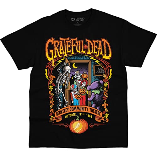 Grateful Dead Trick Or Treat t-shirt au graphisme Liquid Blue imprimé