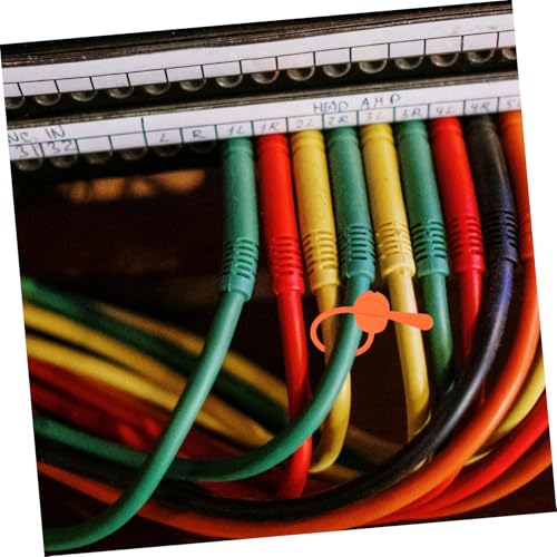 16 piezas organizadores de cables ataduras de silicona para electrónica, sujetadores para escritorio miniatura 4
