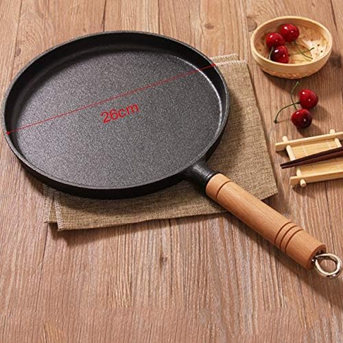 26cm Thickened Cast Iron Non-Stick Frying Pan Layer-Cake Cake Pancake Crepe Maker Flat Pan Griddle Breakfast Omelet Pans