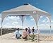 ABCCANOPY Outdoor Pop up Canopy Tent, 10x10 Instant Portable Canopy for Camping, Beach, Backyard,Gray