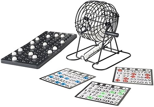 Hey! Play! Complete Bingo Set – Deluxe Classic Carnival and Casino Game for Kids and Adults with Tumbler Cage, Master Board, Sheets, and Markers