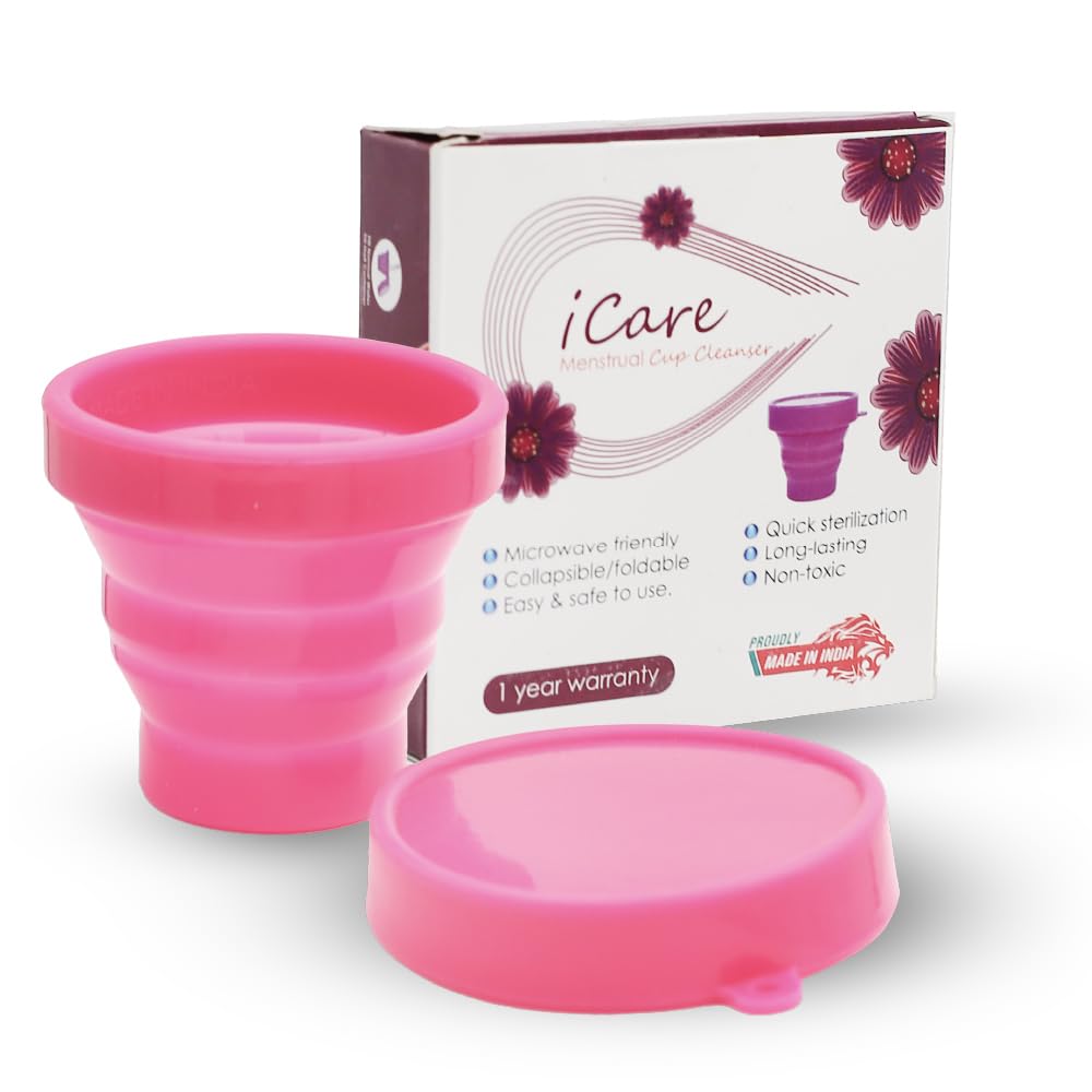 iCare Foldable Container for Menstrual Cup | Pack Of 1 (Pink)-image-22