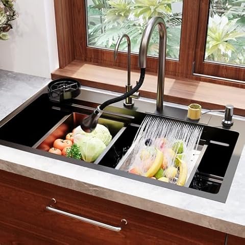 DeerValley 32 Inch Waterfall Sink Cover