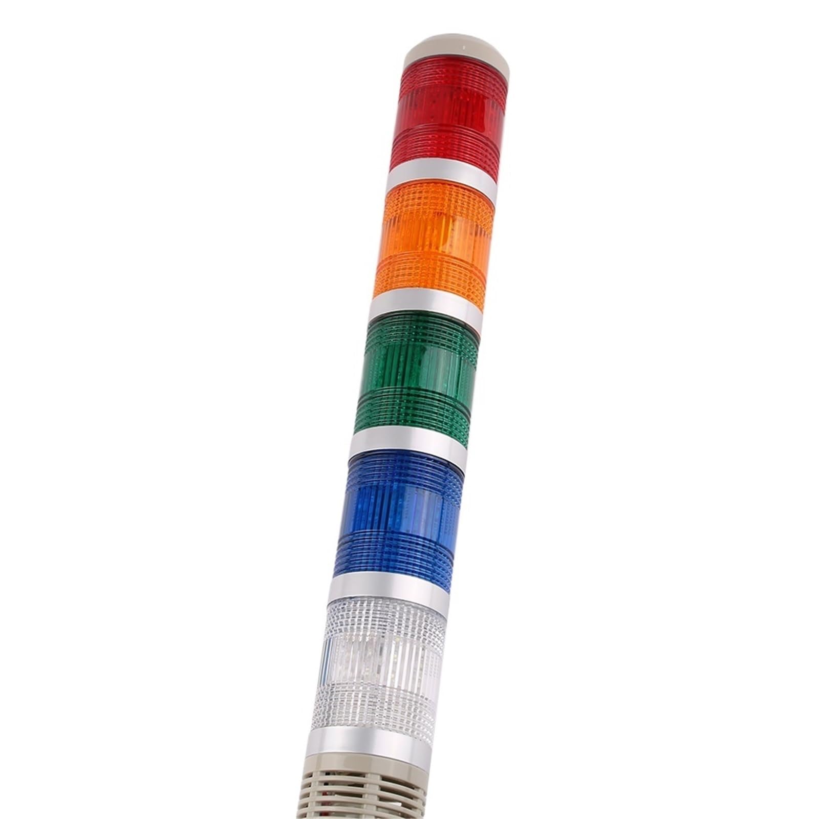 1 szt. 12 V 24 V sygnalizacyjna wieża ostrzegawcza lampa ostrzegawcza LGP505 LED wielowarstwowa lampa ostrzegawcza do maszyny (2 warstwy bez dźwięku, 12 V światło stałe)