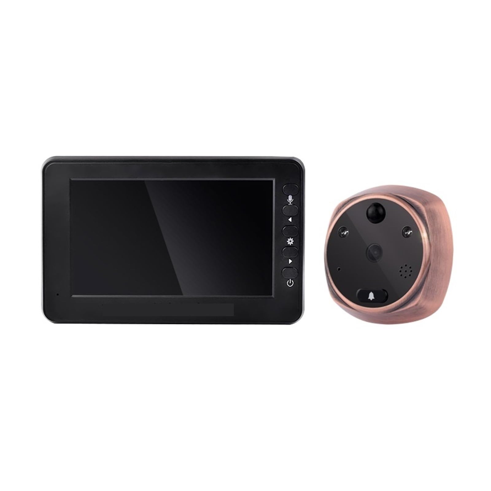 4.3" Citofono Digitale Spioncino Video Automatico Fotocamera Spioncino For Porta Telecamera HD IR Visione Notturna Rilevazione Movimento Campanello Di Sicurezza(Size:With 8G TF Card)