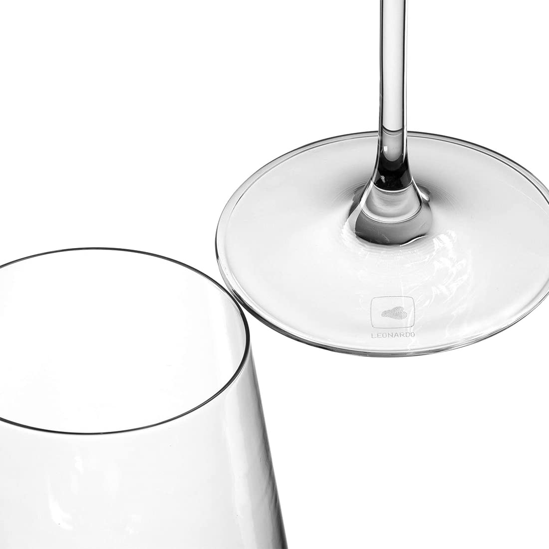 polar-effekt Leonardo Puccini Weinglas mit Gravur des Namens – Wein-Glas 560 ml Geschenkidee - Motiv Wunschtext - Wine Glass - mit eigener Botschaft - Weihnachten - Weißwein, Rotwein