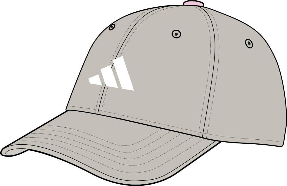 adidas Unisex Bball Lt Emb New Logo Hat, Wonder Alumina/White, XXS-XS 3