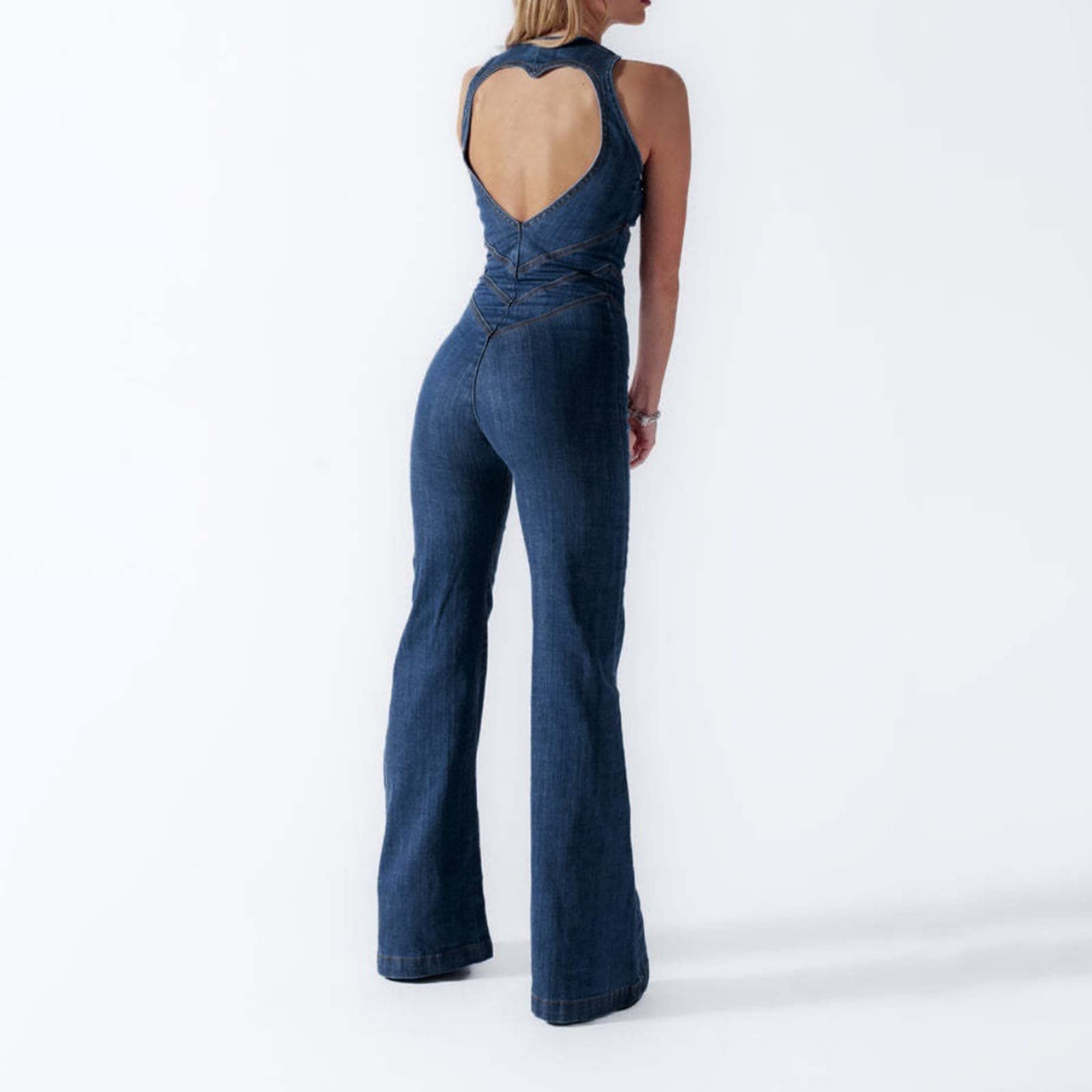 Generisch Overalls Baggy Oversize Lässige Baggy Elastische Hohe Wasit Pants Festlich Sommer Hohe Taille Tailliert Tunika Jumpsuit