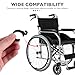 TOBBOMEY 30pcs Brake Line Holder Clip - Cable Clamp for Rollator Walker Spare Parts - Plastic Wire Clip Fixers for Wheelchair Accessories - Fit 25mm Tube