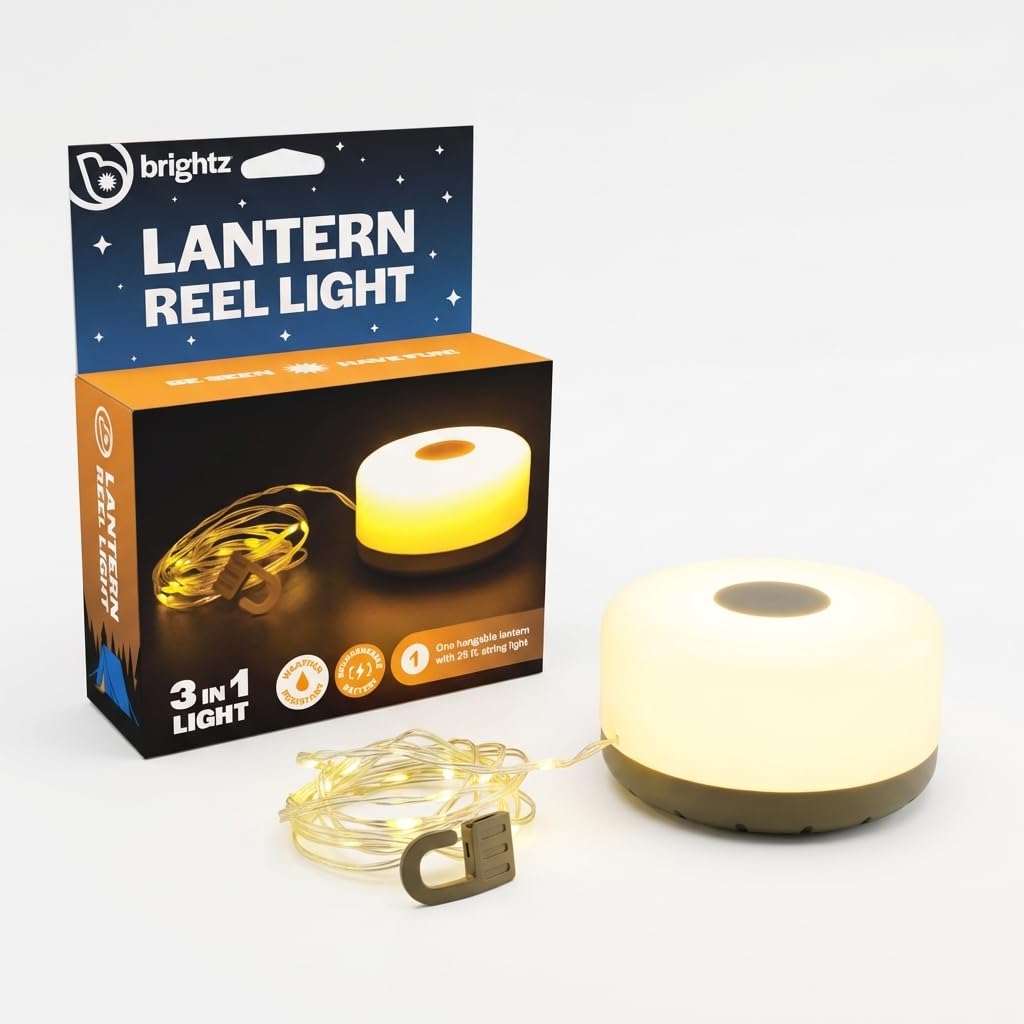 グリーンライト 3台セット Amazon.com: Brightz Lantern Reel Light, 3-in-1 Rechargeable