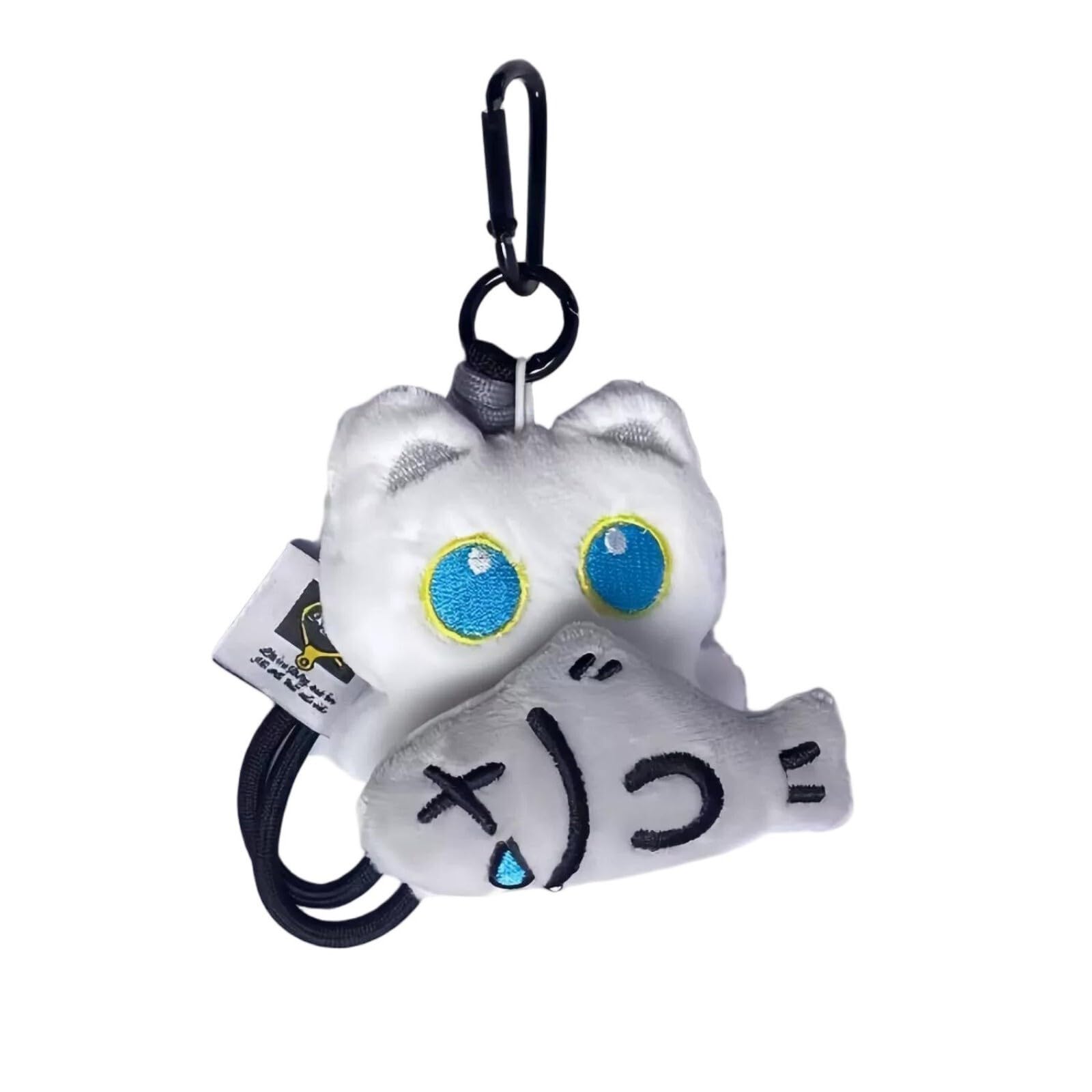 Black Cat Plush Keyachian Cute Fluffy Black Cat Handbags Backpacks Purse Keyring Accessories