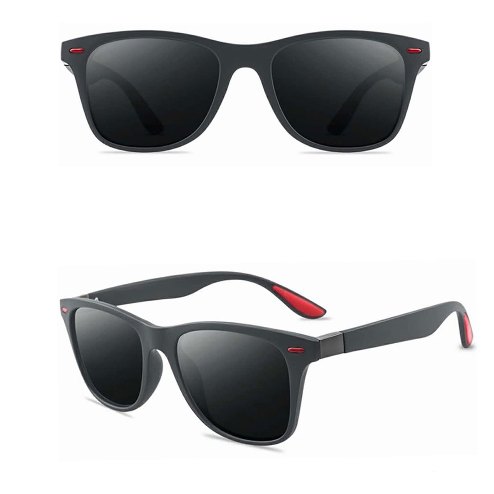 DieffematicMJ Okulary przeciwsłoneczne Okulary przeciwsłoneczne Spolaryzowane Mężczyźni Kobiety Kierowca Odcienie Męskie Vintage Okulary przeciwsłoneczne Mężczyźni Spuare Lustro Lato (Color : C2)