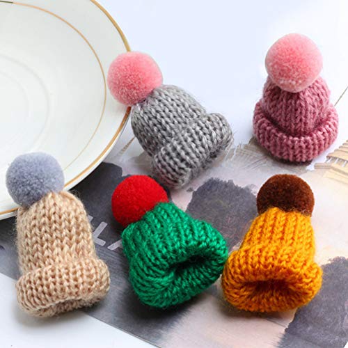 Healifty 20 pezzi mini cappello lavorato a maglia