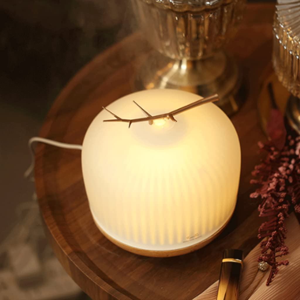 Ulepszony Slimme diffuser voor etherische olie met Bluetooth-muziek, ultrasone luchtbevochtiger van 230 ml voor een ontspannen sfeer in de slaapkamer, creatieve diffuser Zrelaksować się