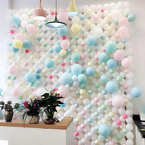 Image of KALOR White Balloons,100 Pcs 5 Inch Mini Matte Latex Balloons for Balloon Garland Arch, Birthday Decoration, Wedding Party, Baby Shower Decorations