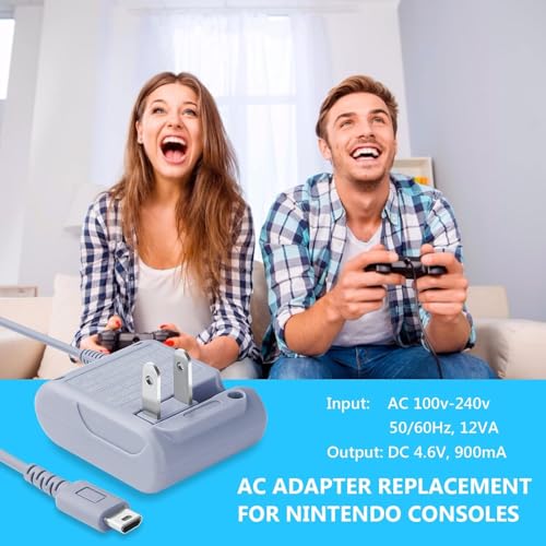 3DS Charger, Lyyes Dsi Charger Compatible with Nintendo 3DS/ 3DSXL/ DSI/DSIXL/ 2DS/2DS XL, 2 Pack - Thumbnail 5
