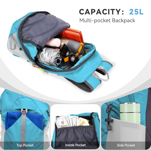 Mochila ligera plegable impermeable 20L para senderismo miniatura 3