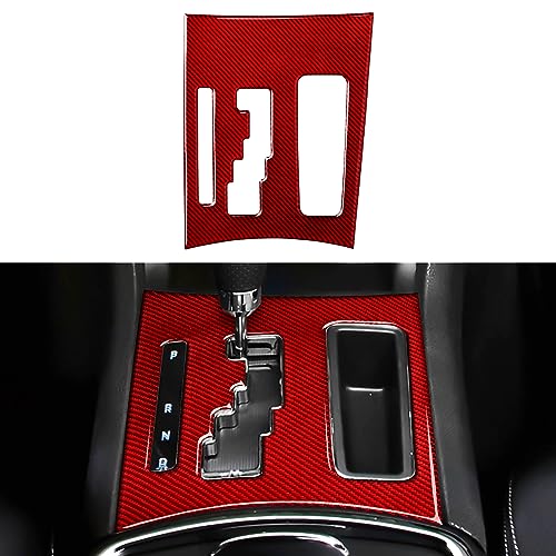 Image of Car Gear Shift Panel Decals for 2011 2012 2013 2014 Chrysler 300 / 300C / 300S / Limited /Base Accessories Carbon Fiber Interior Stickers