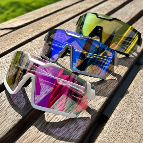 Image of Photochromic Z87 Safety Sports Sunglasses for Men Women, ANSI Z87 TR90 Frame UV400 Protection for Running Cycling