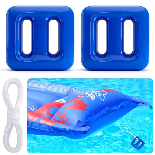 DECOHS 2 Pack 150g Pool Float Anchor Replacement Set, Pool Fountain Float Weight with String, Pools Weight Floating Anchor for Lake Floats Fountains Swimming Areas