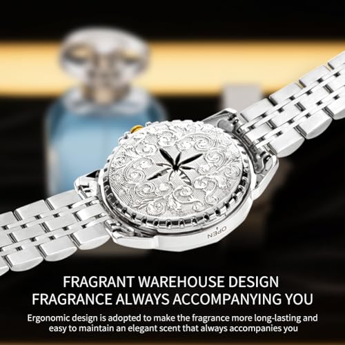 Image of OLEVS Mens Watches Analog Quartz Original Perfume Watch for Man Diamond Stainless Steel Waterproof Calendar Stylish Business Men's Branded Watches