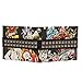 ED HARDY Dragon & Skull Print Logo Pyramid Studs with Biker Chain Strap Bifold Wallet
