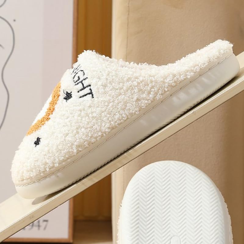 Snugeasy Meet Me At Midnight Slippers for Womens Mens Fuzzy Warm Soft Comfort Cute House Slippers Indoor Outdoor Winter Slippers, Pink, 5.5-6 Women/4.5-5 Men2