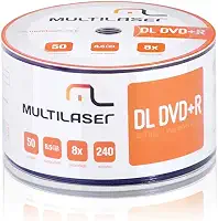 Mídia Dvd-R Shrink Imprimível Com 50 Unidades Multilaser - DV047
