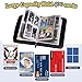 CTPOKO Card Binder for Trading Cards, Card Holder 4 Pocket 50 Removable Sleeves 400 Cards Zipper Binder, Portable Cards Binders Collector Album Book, Toys Gifts for Kids Boys Girls(Lightning)