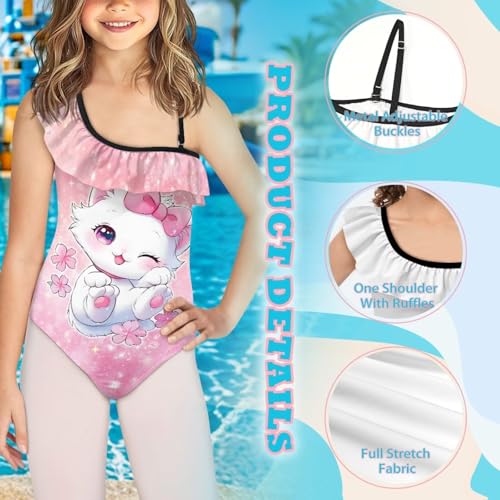 Image of Yzaoxia Girls One Piece Swimsuits Bathing Suit for Kids Swimwear 3-14Y
