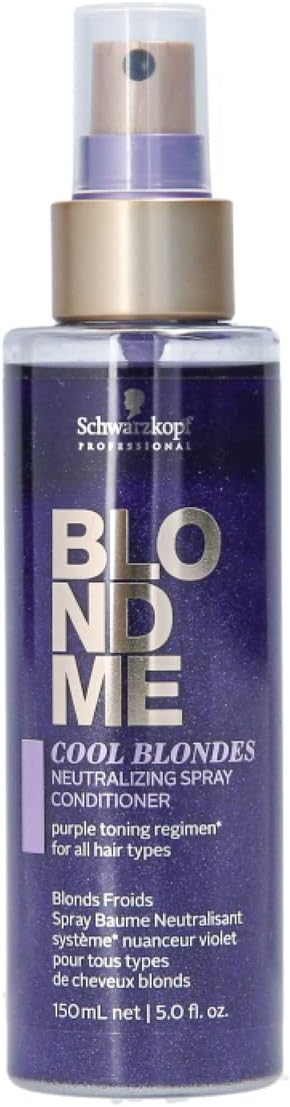 BlondMe Bond Repair Purple Spray Conditioner for Blonde Hair | Neutralize Yellow & Brassy Tones | Strengthen, Repair, & Prevent Breakage | For Moisturized, Healthy-Looking Cool-Toned Blondes