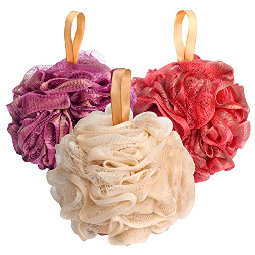 Fishent Bath Loofah Sponge 60g Soft Mesh Ball, Large Shower ...