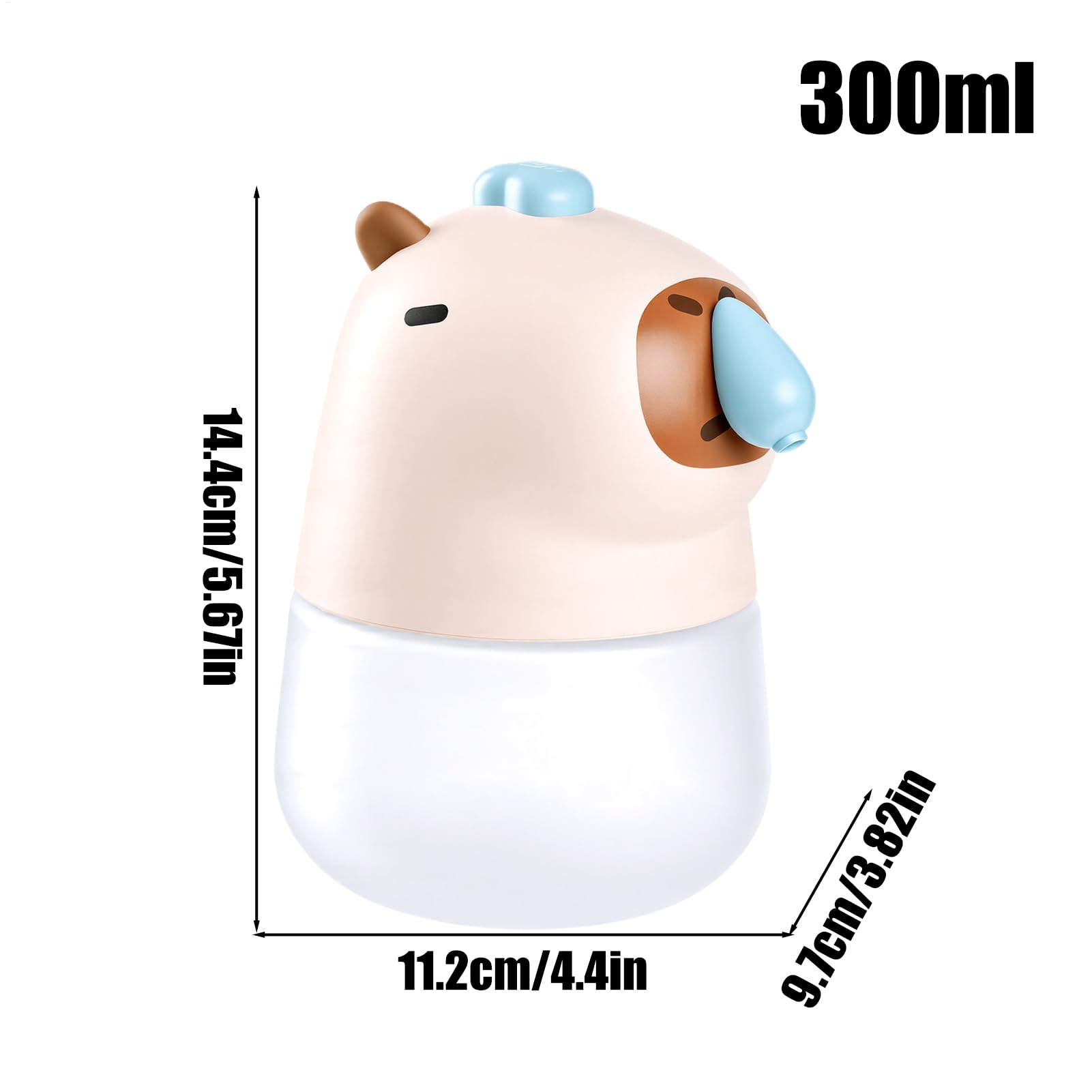 Dispensador Automático de Jabón en Espuma Con Forma De Capibara Recargable