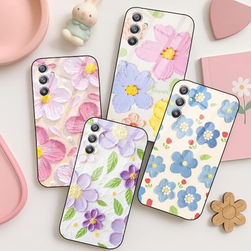 Image of COLORflow Back Cover Compatible with Samsung A34 5G | Whisper of Petals Customized | Shockproof TPU Bumper with Camera Protection Back Cover Compatible with Samsung Galaxy A34 5G