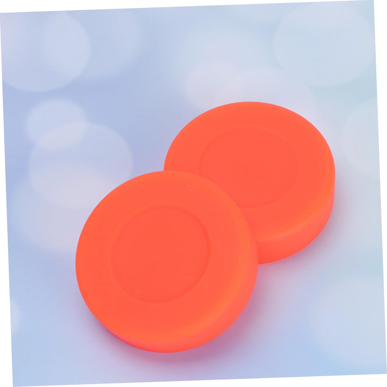 Puck da Hockey Standard Rosso in Gomma, 10 Pezzi, Bassa Rimbalzo