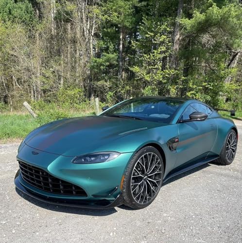 Image of WALLMATE Chameleon Green to Blue Vinyl Wrap, Satin Metallic Bike Wrap with Air-Release Tech, Color Change DIY Paint Wrapping, Car Sticker Roll for Exterior and Interior (Chamileon Green, 20X84 in)