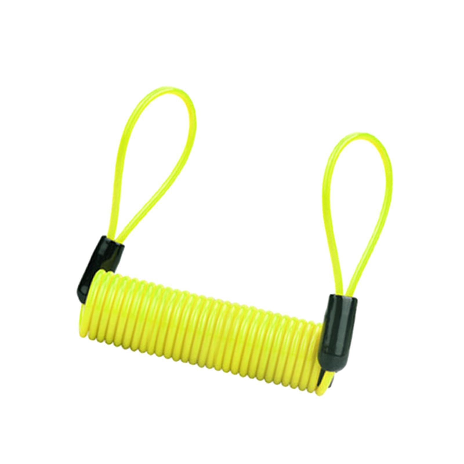 Poxzsfx Yellow 2M Motorcycle Reminder Cable Disc Lock Cable With Visually Appealing Bright Color Enhances Safety For Every Ride Disc Lock Reminder 1.2M, 120Cm