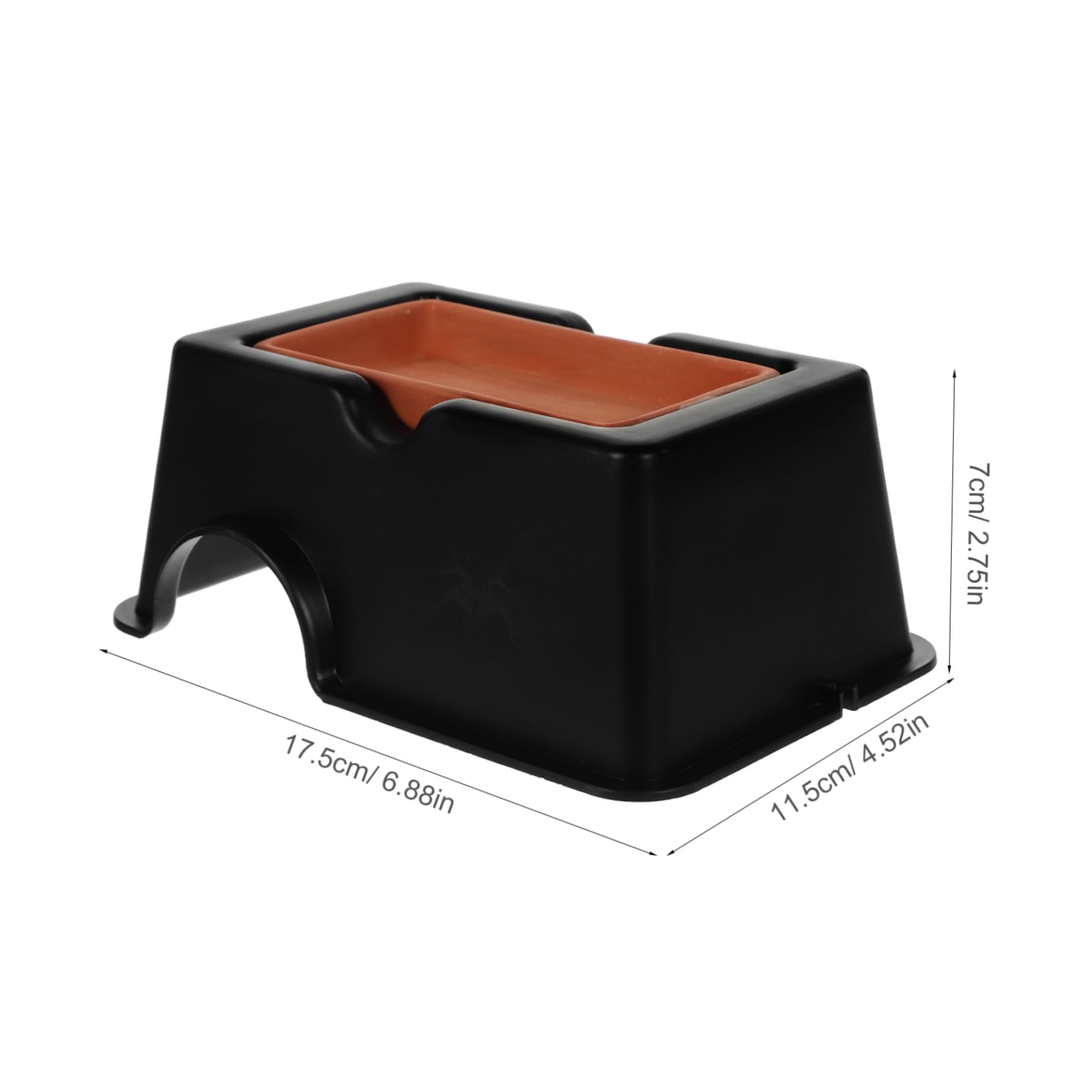 VANZACK 4pezzi Caverna Per Rettili Ceramica Rifugio Umido Per Tartarughe e Gechi Nascondiglio Per Habitat Acquatico e Terrario Accessorio Resistente e Facile Da Pulire