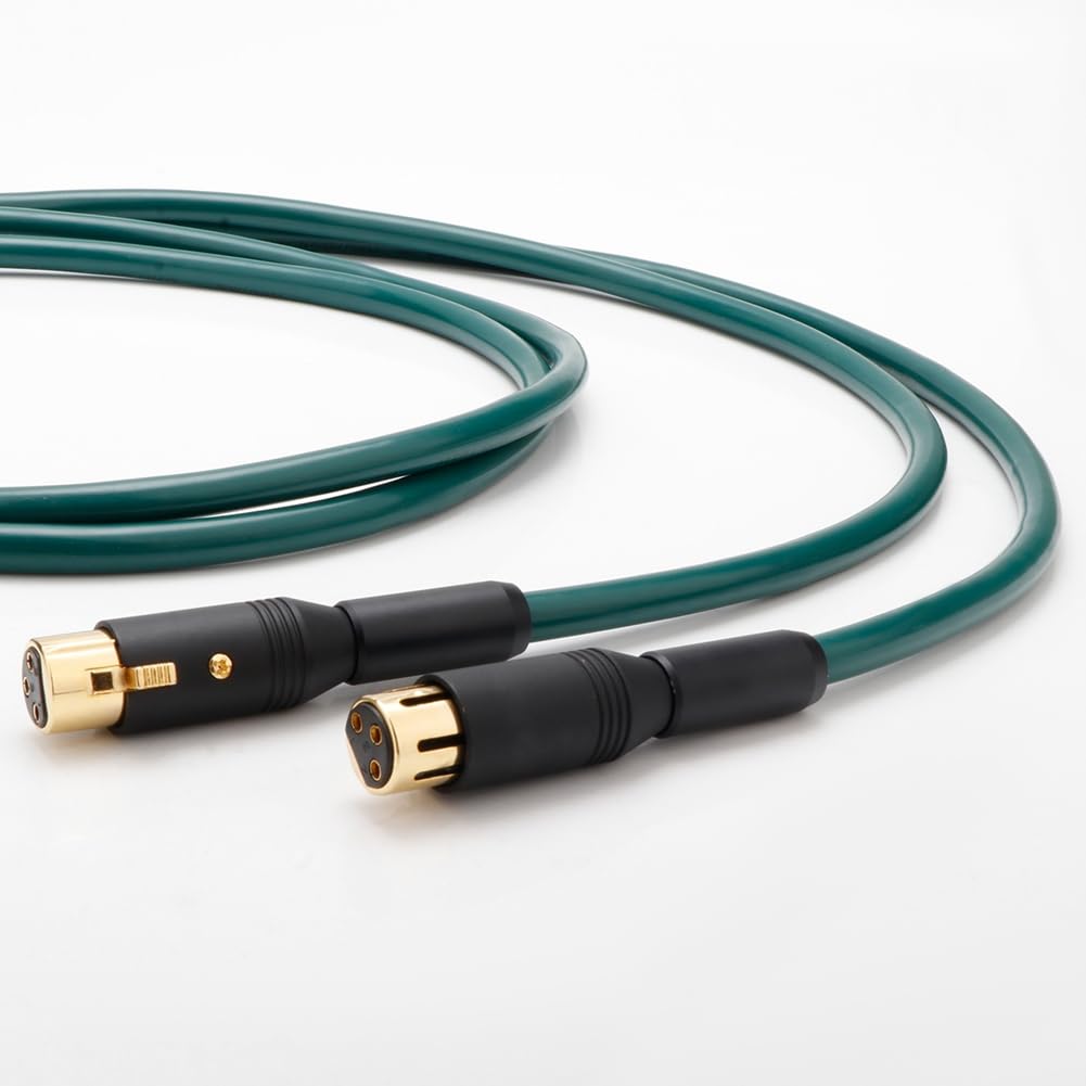 Cable XLR Balanceado de Cobre Monocristalino -220 para Audiófilos. Cable de Audio HiFi. Cable de Señal. Cable de Conexión Estéreo. 1,5 M.