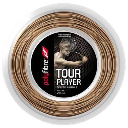 Polyfibre Tour Player Saitenrolle 200m-Nude, Corda da Tennis Unisex-Adulti, Beige, 1,25