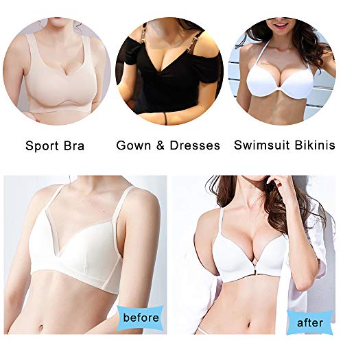 Hicdaw 8 Pairs Bra Pads Inserts Bra Cups Insert Sports Bra Pad Insert Sew In Bra Cups For Women #TOP5