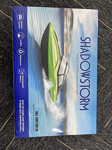 tech rc Ferngesteuertes Boot, RC Boot für Pool und Meer mit 2.4Ghz Fernsteuerung，Nie-Kentern Geschwindigkeit Speedboot 12km/h, Poolspielzeug RC Boat für Kinder ab 8