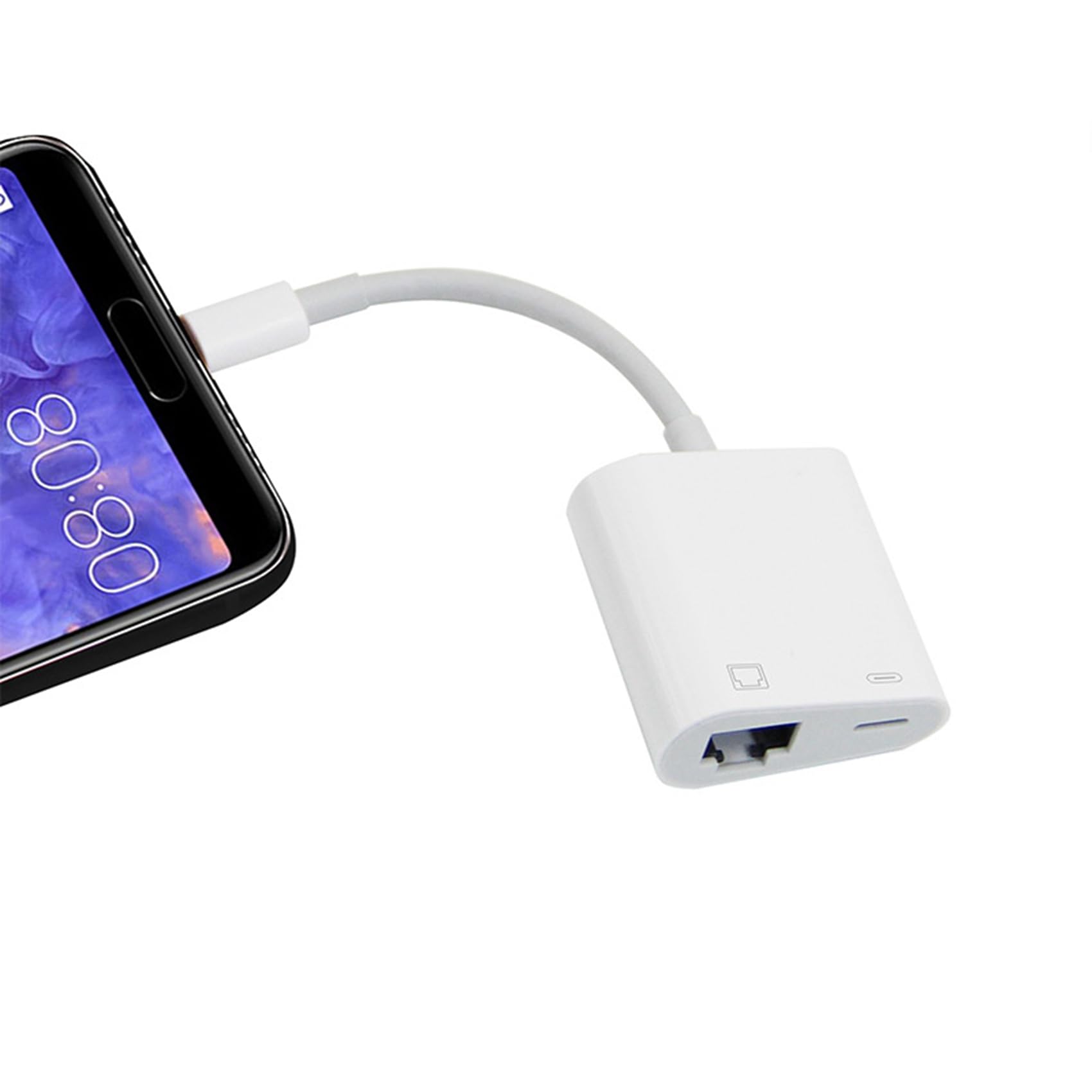 20X Tipo C Adattatore Ethernet OTG USB C A RJ45 Ethernet LAN Convertitore di Rete Cablato 100 MB per Tablet Telefono Cellulare di Tipo C.