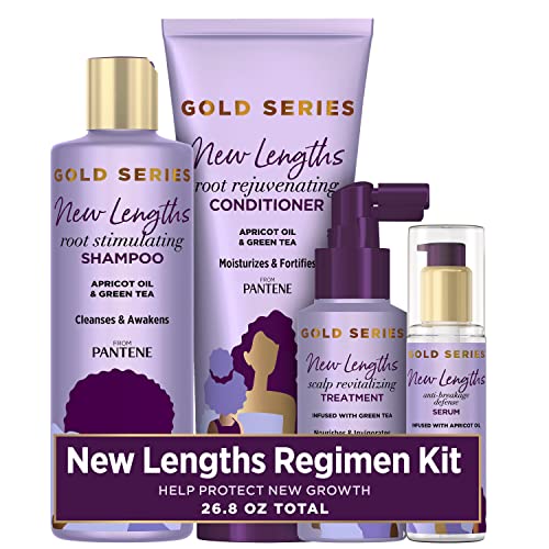 Pantene New Lengths Bundle with Root Stimulating Shampoo, Rejuvenating Conditioner, ...