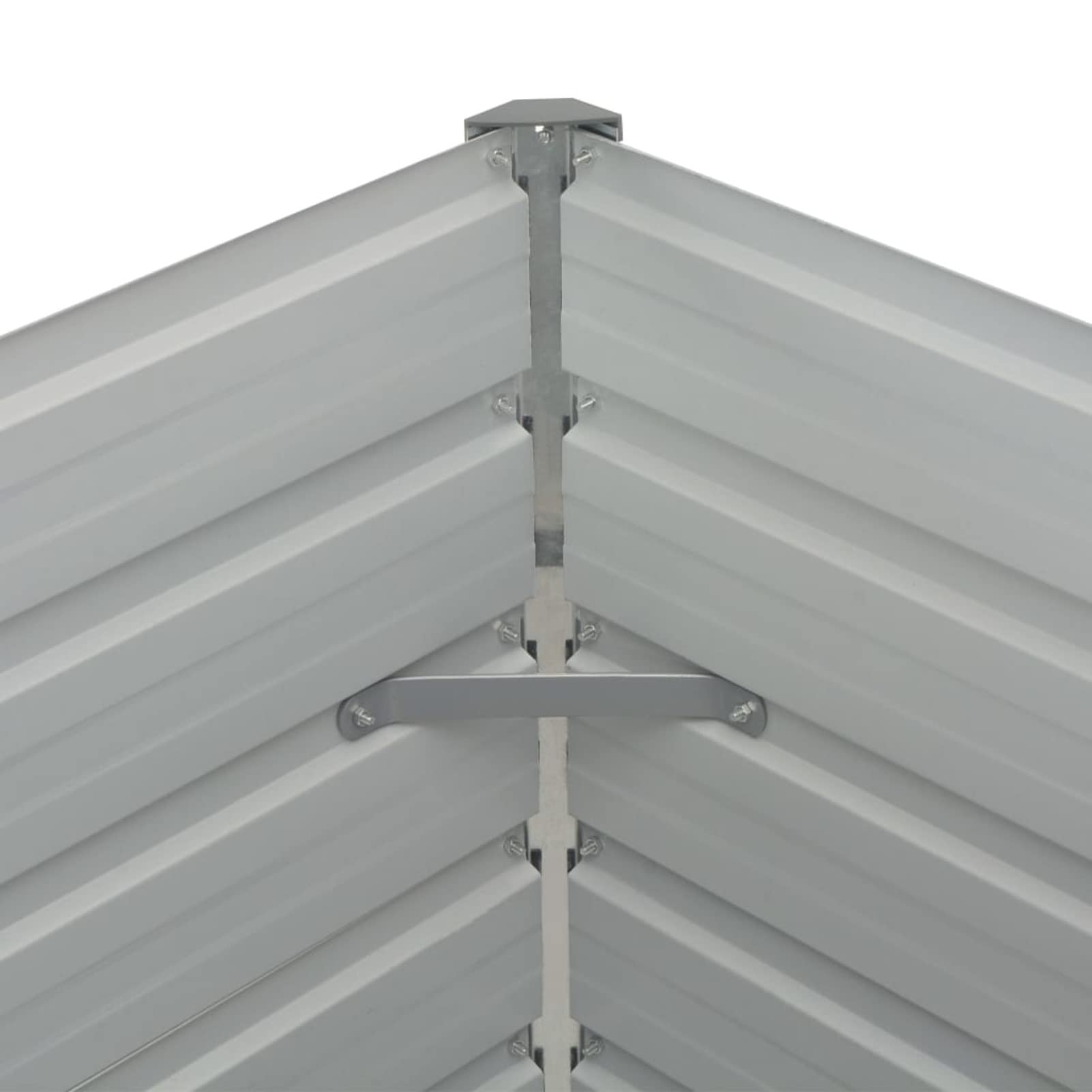 Bancal alto de metal de 160 x 80 x 77 cm, gran bancal alto de metal para jardín, protección contra caracoles, bancal elevado, bancal de jardín, plantas de jardín, hierbas, exteriores, antracita