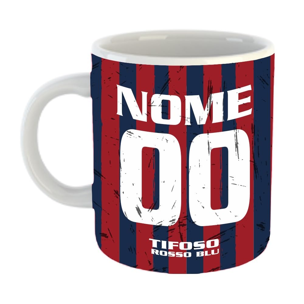Tazza Tifoso Calcio Serie A Bologna Personalizzata 23x11 Ceramica Sublimatica