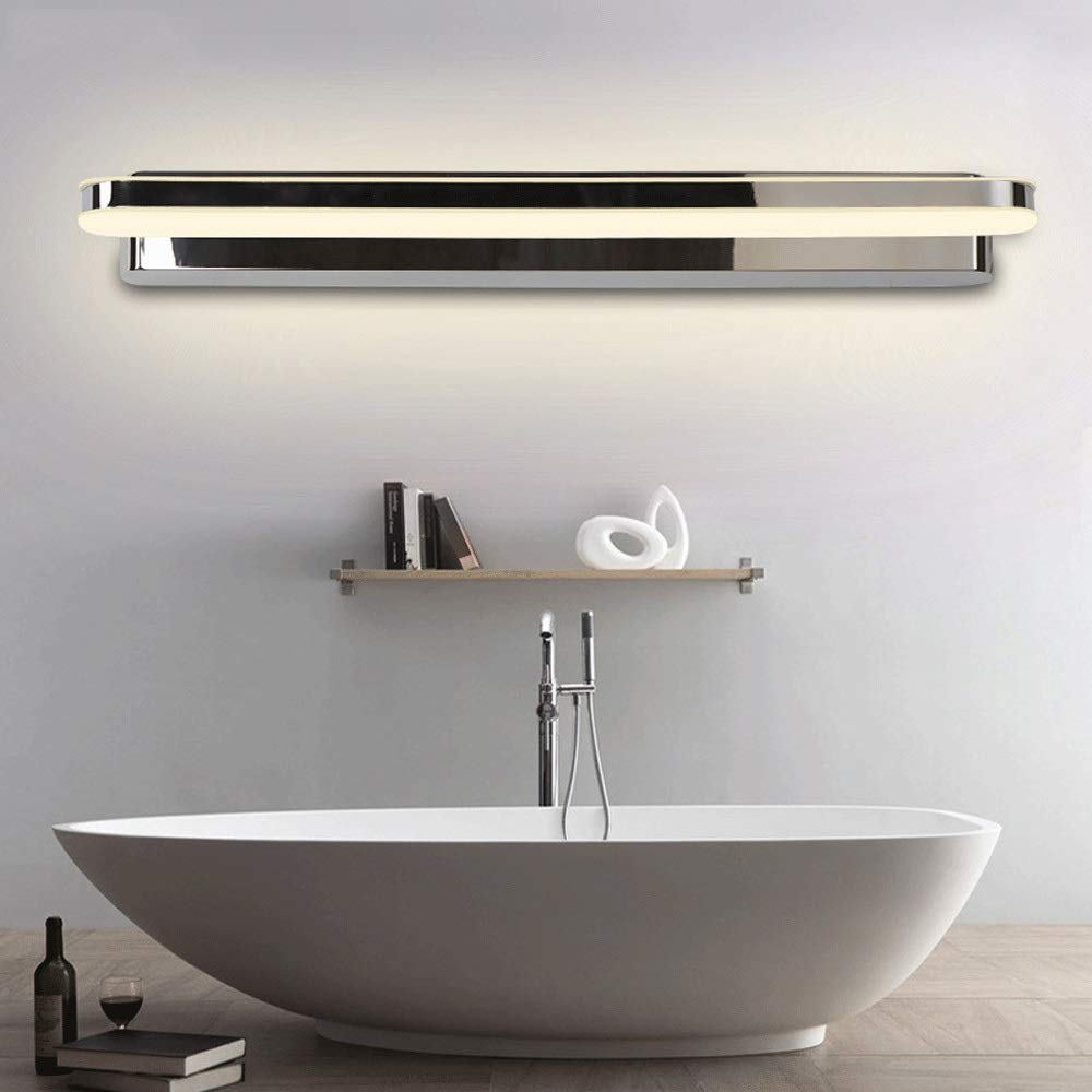 Luce per specchio cosmetico LED 40CM Specchio per trucco Luci anteriori Lampada da parete per specchio da bagno 8W Bianco caldo 3000K Apparecchio di illuminazione per armadietto [Classe di efficienz