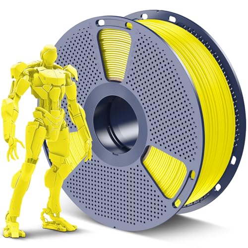 Image of SUNLU ABS Filament 1.75mm 3D Printer Filament, Highly Resistant Durable, Heat Resistance, Excellent Toughness, Compatible with 99% FDM 3D Printers, 1kg Spool (2.2lbs), 350 Meters, Yellow