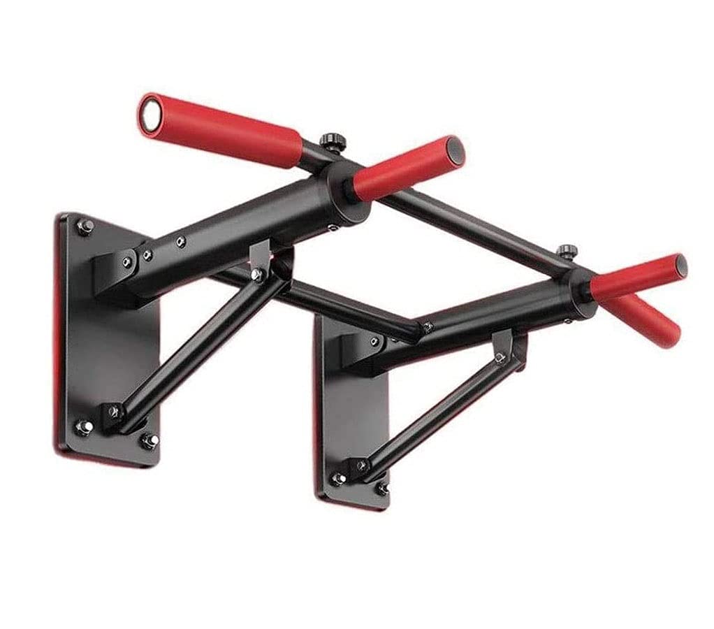HTTGDGDH Wall Mounted Pull Up Bar, Strength Training Pull-Up Bars, Heavy Duty Wall Mount Chin Up Bar For Home Gym Indoor Outdoor, Maximum Weight 660 Lbs,