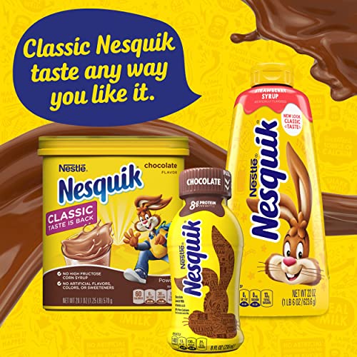 Nesquik Strawberry Flavored Syrup, Strawberry Syrup For Milk Or Ice Cream #TOP3